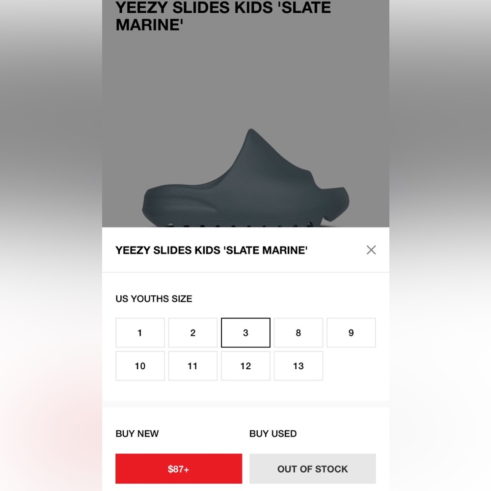 Kids yeezy slide
